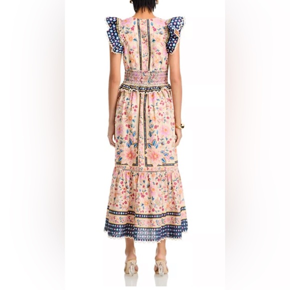 FARM Rio Superbloom Tapestry Cream Maxi Dress, Small - Picture 3 of 8